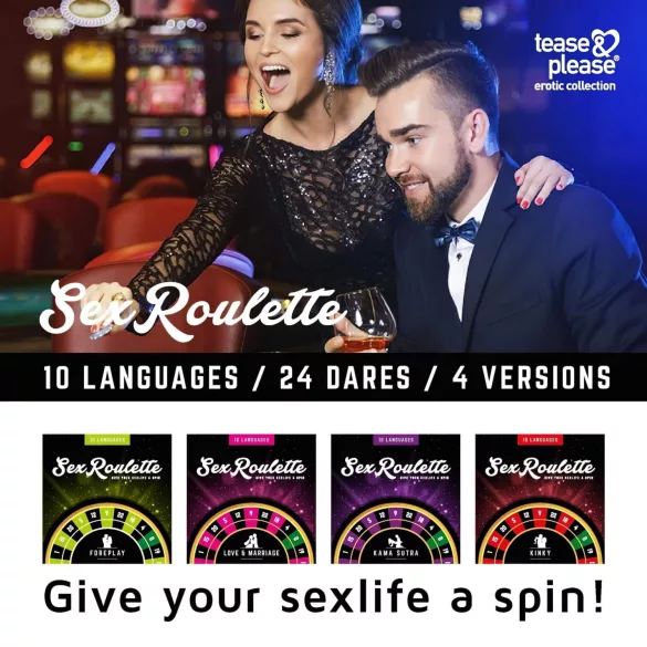 Sex Roulette Kama Sutra - erotisk brettspill (10 språk)