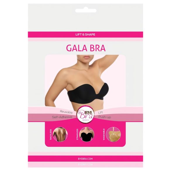 Bye Bra Gala B - usynlig push-up bh (svart)