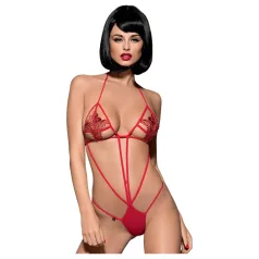 Obsessive Luiza - tulipan og stropp body - rød (S/M)