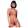 Obsessive Luiza - tulipan og stropp body - rød (S/M)