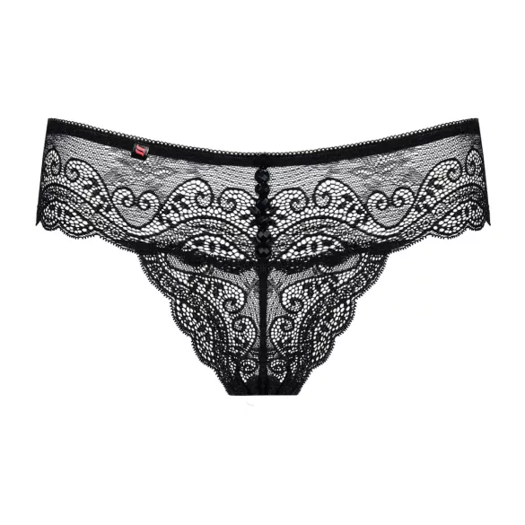 Obsessive Miamor - Kvinners Blonde Tanga med Sten (Svart)