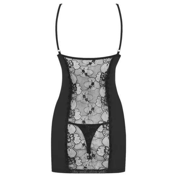 Obsessive Heartina - nattkjole og truse (svart) - L/XL