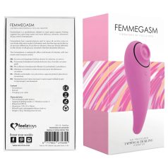 FEELZTOYS Femmegasm - Oppladbar 2i1 klitorisvibrator (rosa)