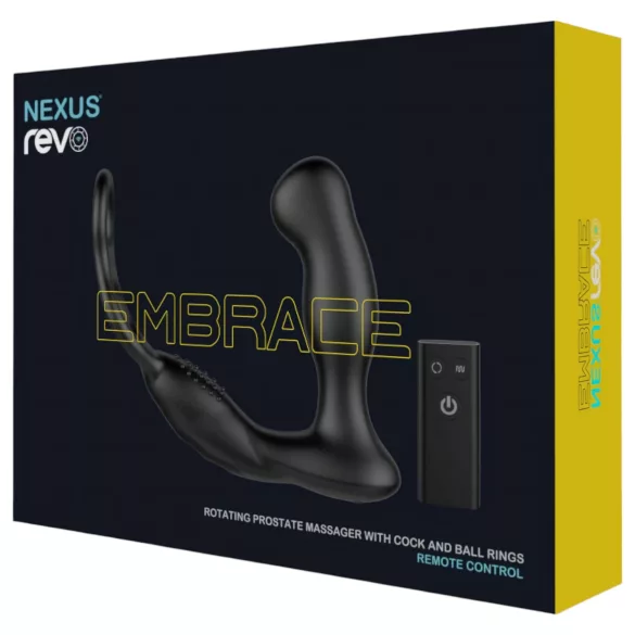 Nexus Revo - roterende, ringformet prostata vibrator (svart)