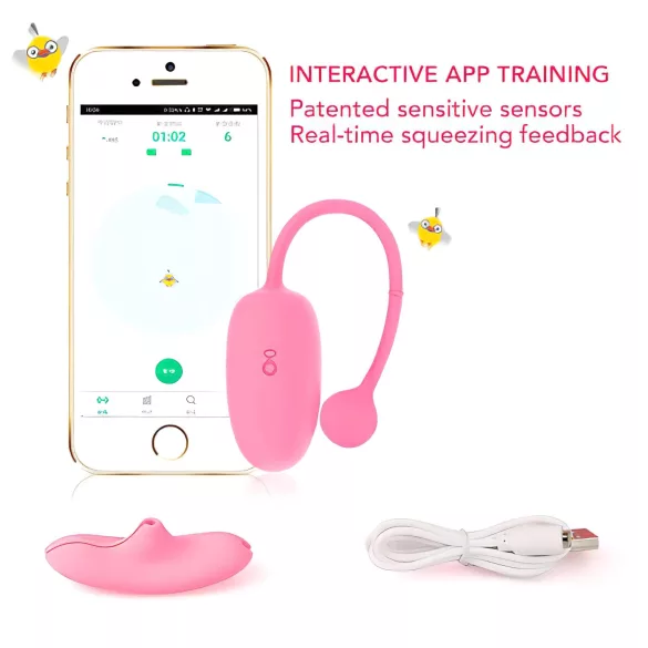 Magic Motion Kegel Coach - vibrerende kjærlighetskule (rosa)
