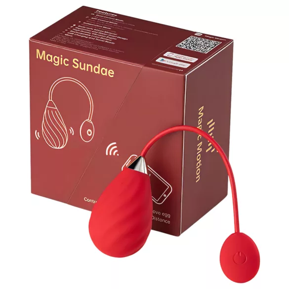 Magic Motion Sundae - smart vibrerende egg (rød)