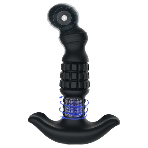 Aixiasia Abake - roterende analvibrator (svart)