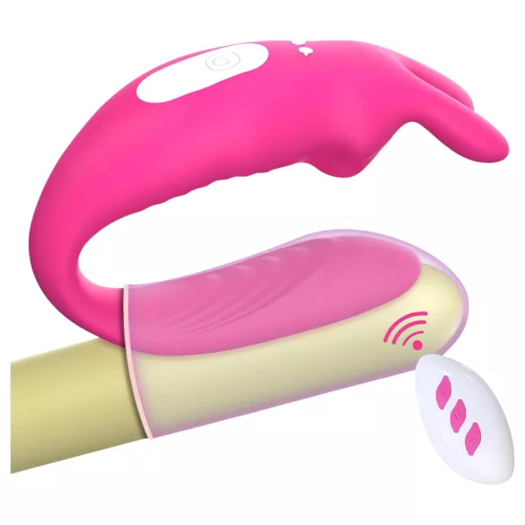 Aixiasia Hera - trådløs parvibrator med oppladning (rosa)