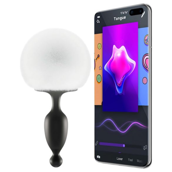Magic Motion Bunny - smart analvibrator med kaninhale (hvit)