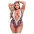 Baci Plus Size - Blomstermønstret blondebody