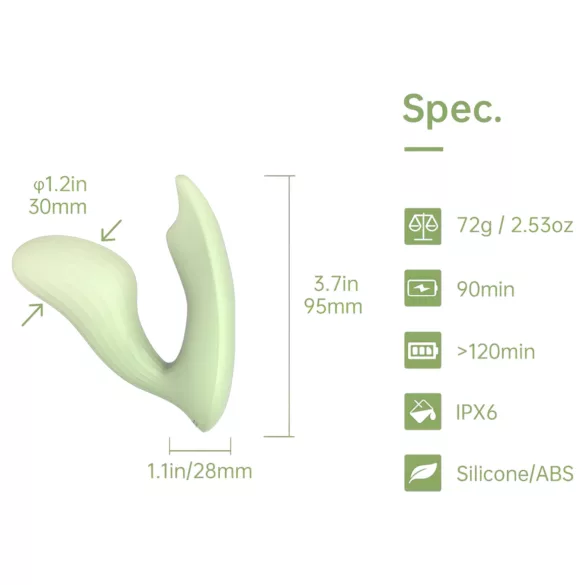 Magic Motion Umi - smart 2i1 vibrator (grønn)